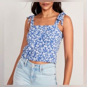 Floral Blue Women's Top